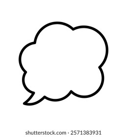 speech bubble sign symbol vector icon	