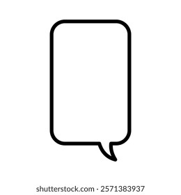 speech bubble sign symbol vector icon	