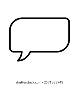 speech bubble sign symbol vector icon	