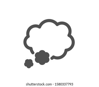 Speech bubble sign. Talk bubble icon. Chat message symbol. Classic flat style. Simple talk bubble icon. Vector
