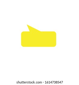 speech bubble simple clip art vector illustration