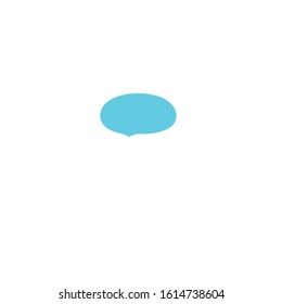 speech bubble simple clip art vector illustration