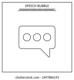 Speech bubble Simple modern icon design illustration.