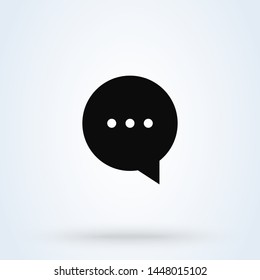 Speech bubble Simple vector modern icon design illustration.