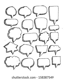 Similar Images, Stock Photos & Vectors of Speech Bubble Sketch hand