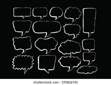 Speech Bubble Sketch hand drawn 