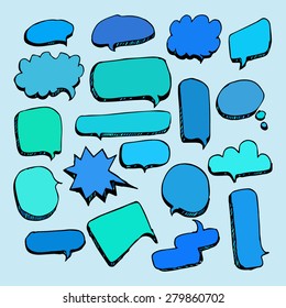 Speech Bubble Sketch hand drawn doodles
