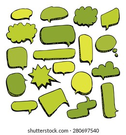 Speech Bubble Sketch hand drawn doodles