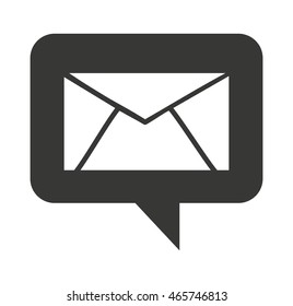 speech bubble social media icon vector illustration design
