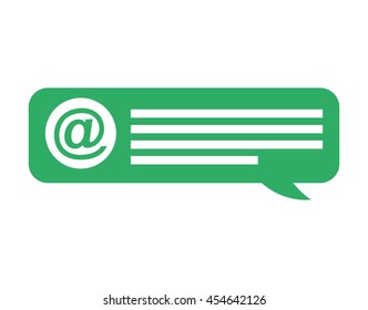 speech bubble social media vector isolated graphic
