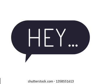 speech bubble with social media word