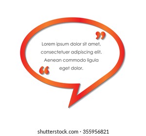 speech bubble with space to add text