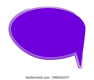 Burbuja del discurso. Habla texto de burbuja, cuadro de conversación.