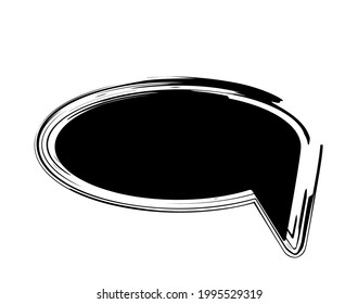 Burbuja del discurso. Habla texto de burbuja, cuadro de conversación.