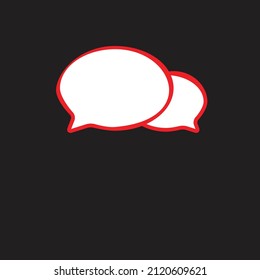 Burbuja de voz, texto de burbuja de voz, cuadro de charla, cuadro de mensaje, texto de dibujo animado. Estilo de doodle de globo, símbolo de signo de pensamiento o ilustración de vector de icono en fondo aislado.