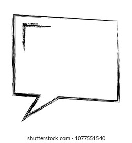 speech bubble with square shaped icon