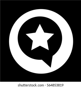 Speech Bubble star icon