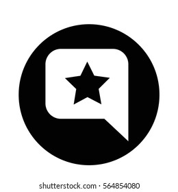 Speech Bubble star icon