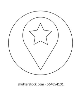 Speech Bubble star icon