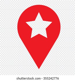 Speech Bubble star icon Illustration symbol design