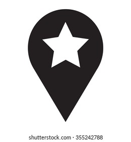 Speech Bubble star icon Illustration symbol design
