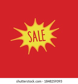 Speech bubble sticker with sale