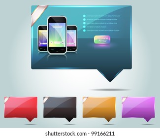 Speech Bubble Style Banner Template Vector Design