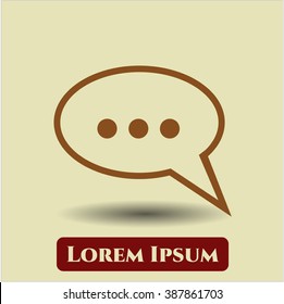 Speech bubble symbol