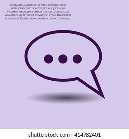 Speech bubble symbol