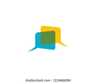 Speech bubble symbol illustration design