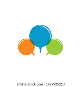 Speech bubble symbol illustration design
