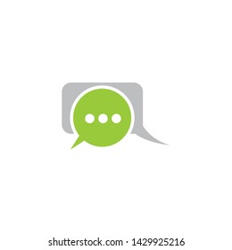 Speech bubble symbol illustration design