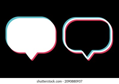 Speech bubble symbol isolated on background. Chat communication sign. Message icon logo ai object. EPS Drawing collection of user interface buttons for website. Graphic vector illustration. EPS 10