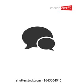 Speech Bubble Talk Icon Design Vector