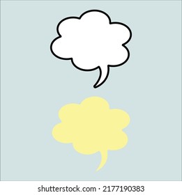 speech bubble talk icon illustration line art vector design