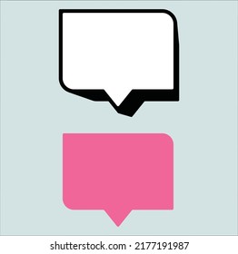 speech bubble talk icon illustration line art vector design