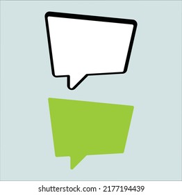 speech bubble talk icon illustration line art vector design