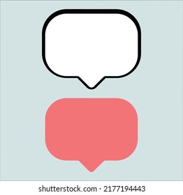 Sprechblase-Talksymbol Illustration Linie Vektordesign