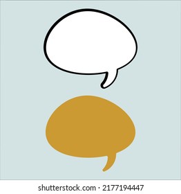 speech bubble talk icon illustration line art vector design