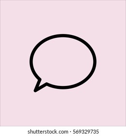 speech bubble talk line icon