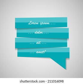 Speech Bubble Template Vector Illustration