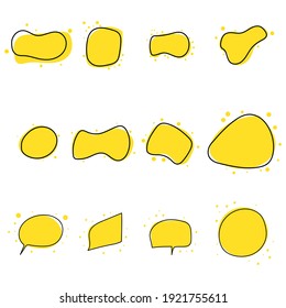 Speech bubble text box isolated on white background ,Vector Illustration EPS 10