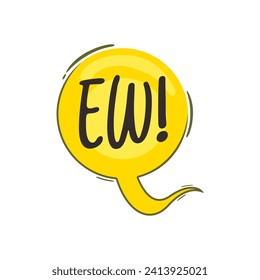 Speech bubble text doodle illustration