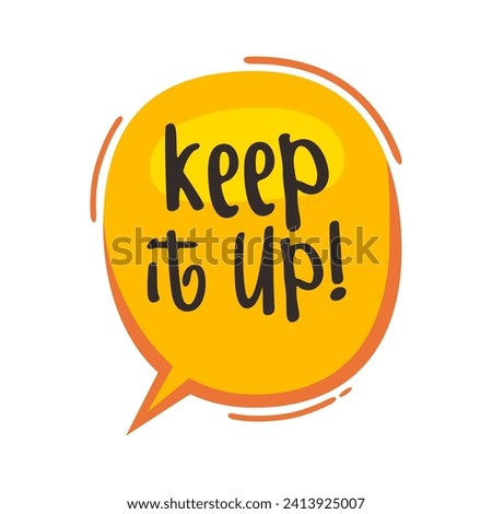 Speech bubble text doodle illustration