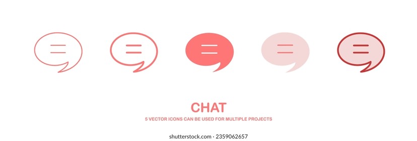 Speech Bubble With Text Lines icon vector, message icon. vector illustration.