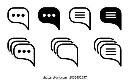 speech bubble with text on white background