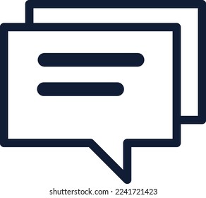 Speech bubble text outline icon. linear style sign for mobile concept and web design. Conversation simple line vector icon. Symbol, logo illustration. Pixel perfect vector graphics