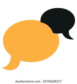 speech bubble text yellow black