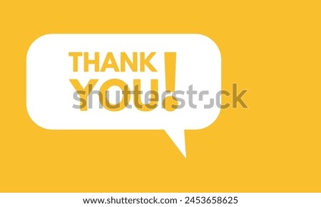 Speech bubble with Thank you . Thank you speech bubble banner . Vector illustration