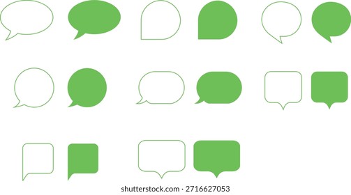 speech bubble  though bubble chat icons design icon set 